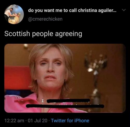 Scottish people agreeing tweet