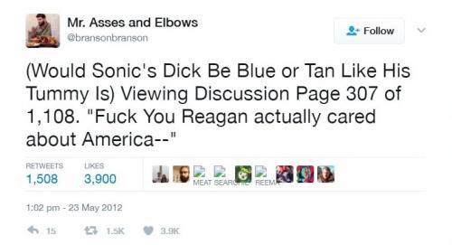 Sonic's dick tweet