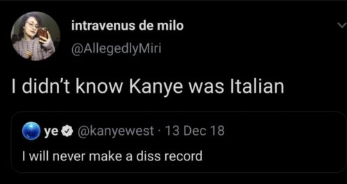 Italian Kanye tweet